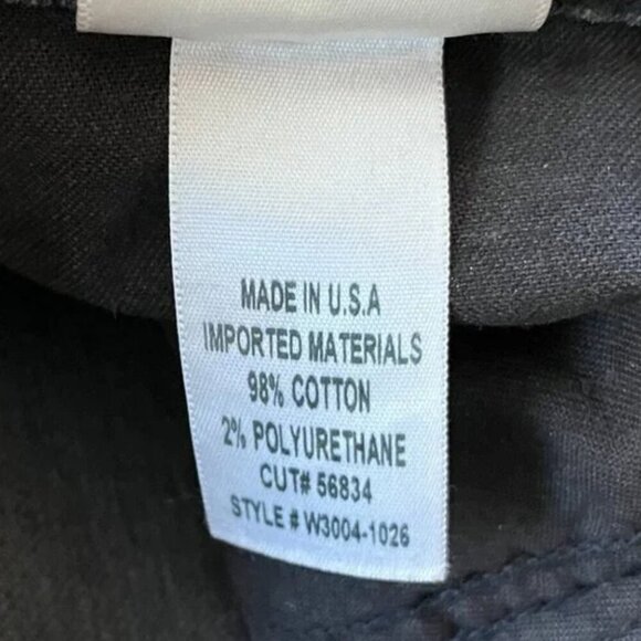 Goldsign High Rise Button Fly Jeans Size 26 Charcoal Straight Leg Anthropologie - Picture 5 of 11